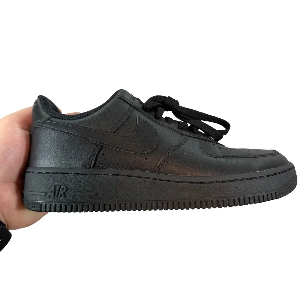 Nike Air Force 1‎ Low Triple Black Leather Sneakers Women's 7.5 AF1